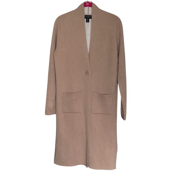 Paul Costelloe Black Label Small S Merino Wool Blend Duster Cardigan‎ Sweater - Picture 1 of 4